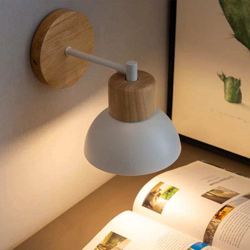 Applique Murale Scandinave Luminaire Bois Moderne