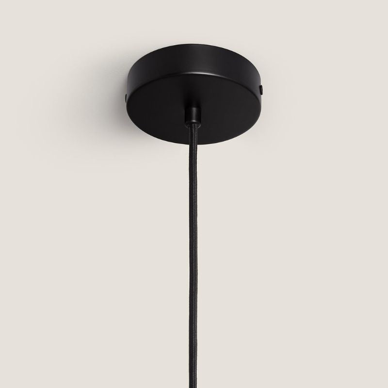 Suspension Minimaliste Charme Du Verre Galvanisé
