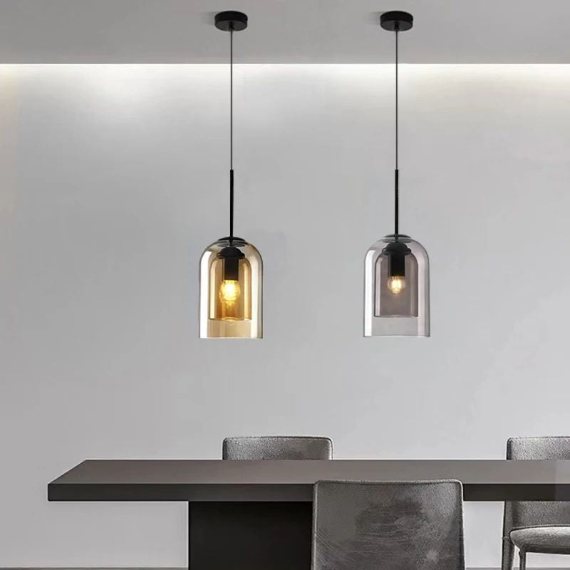 Suspension Escalier Luminaire Vintage En Verre