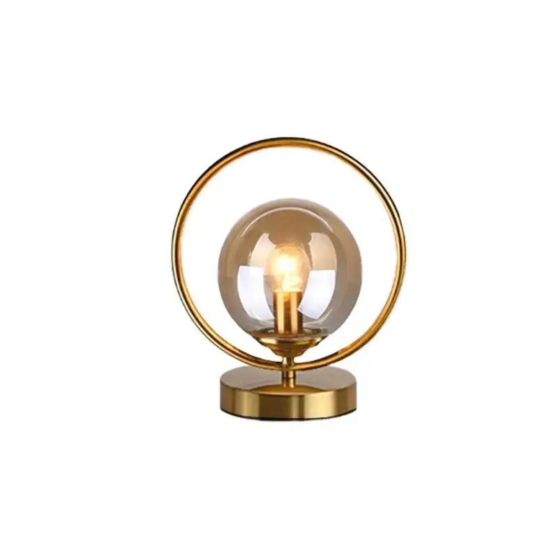 Lampe De Table Sphère En Verre Élégante