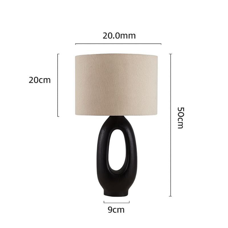 Lampe Japonaise De Table En Résine