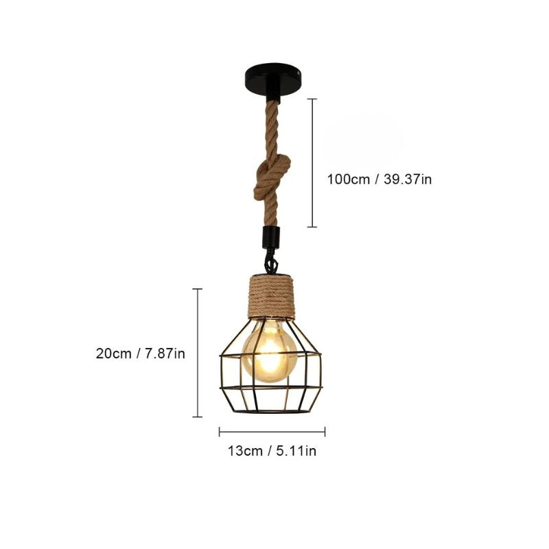 Suspension Industrielle Rustique Et Tendance