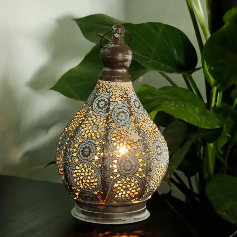 Lampe Sans Fil Vintage Style Lanterne Marocaine
