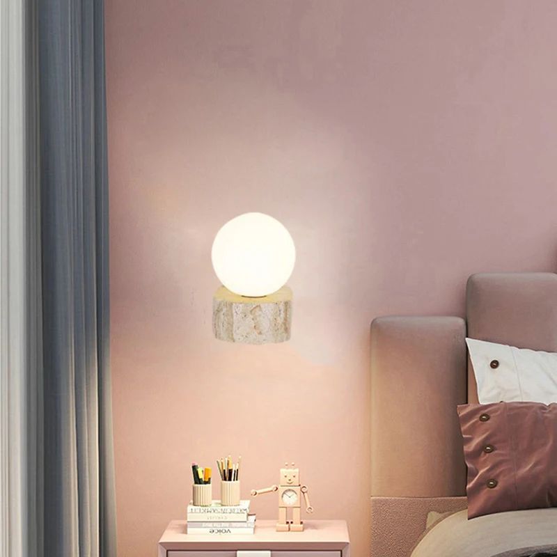 Applique Murale Salon Design Marbre Et Verre