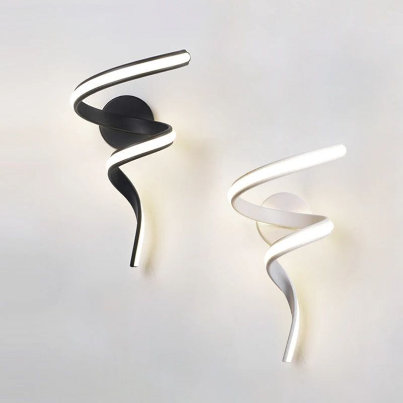 Applique Murale Escalier Design LED Spirale Élégante