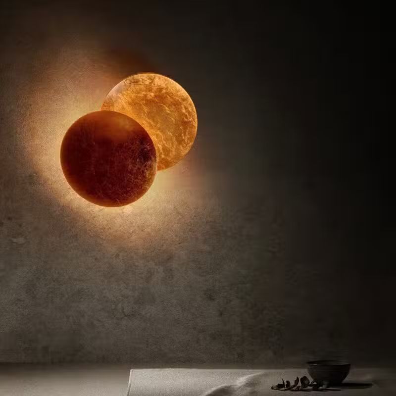 Applique Murale Moderne en Forme d’Éclipse