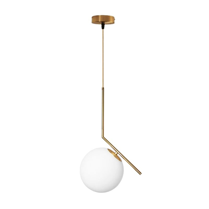 Suspension Minimaliste Charme Du Verre Galvanisé