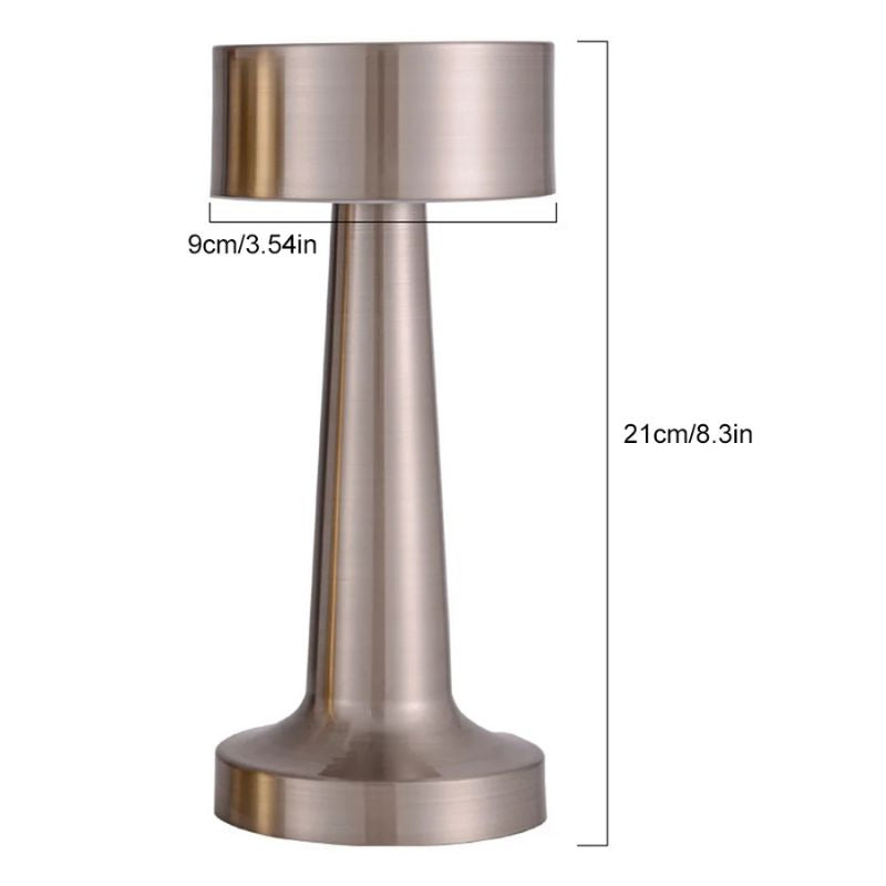 Lampe De Table Tactile Métal Élégante