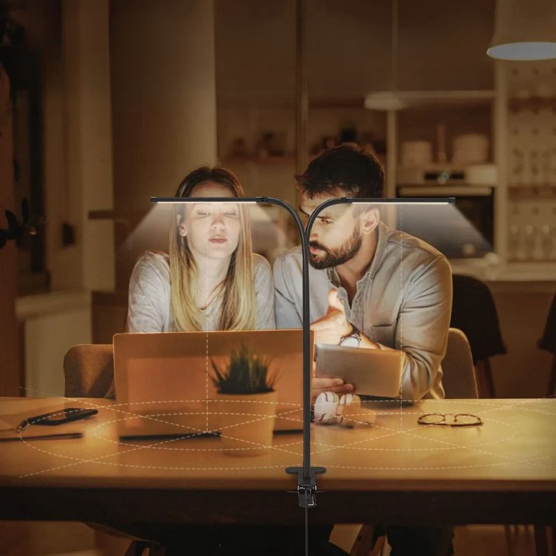 Lampe De Bureau LED Avec Pince Ajustable
