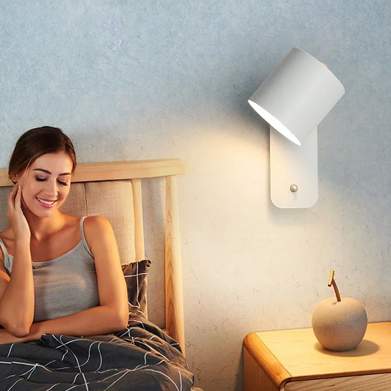 Applique Murale Chambre Rotative Avec Interrupteur