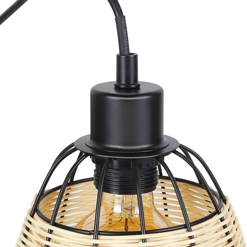 Suspension Industrielle Design Cage Rétro Élégant