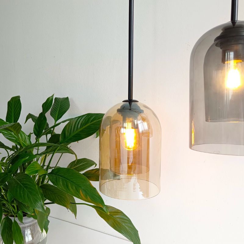 Suspension Escalier Luminaire Vintage En Verre