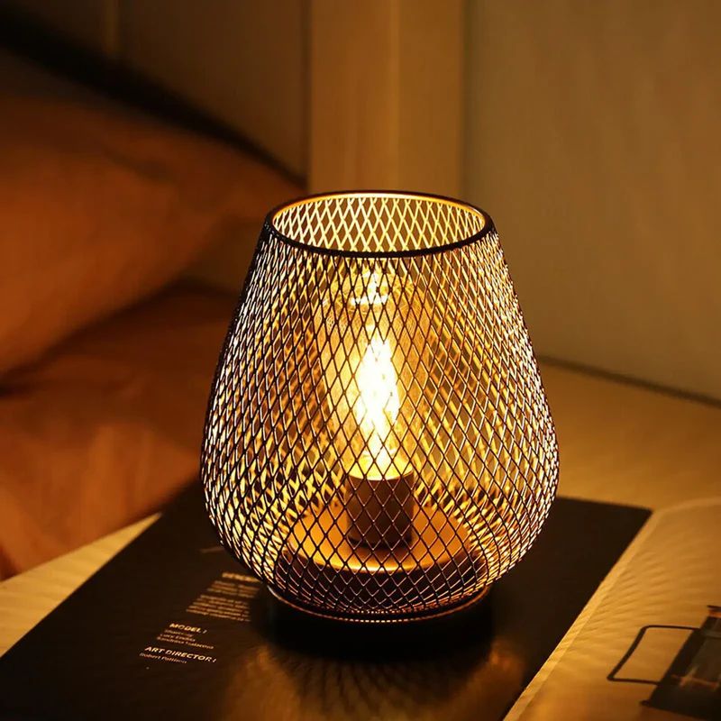 Lampe Vintage Déco Fer Forgé Chic