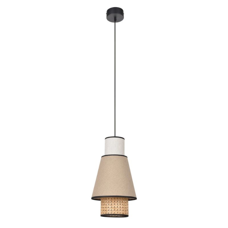 Suspension Moderne Artisanale en Rotin, Design Artistique Classique, Luminaire Décoratif, Idéal pour un Salon ou une Cuisine