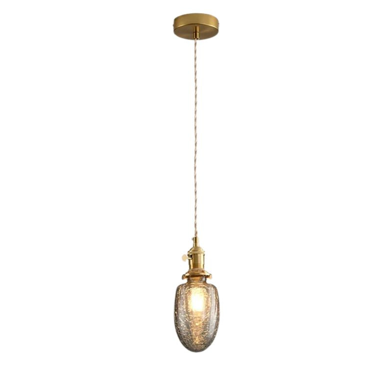 Suspension Vintage Verre Sculpté Ambiance Loft, cuisine, salle à manger, chambre