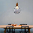 Suspension Industrielle en Verre Design Goute d’Eau
