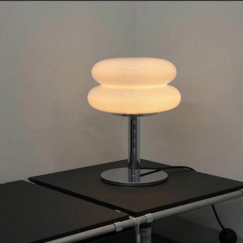 Lampe De Table En Verre Macaron Style Vintage