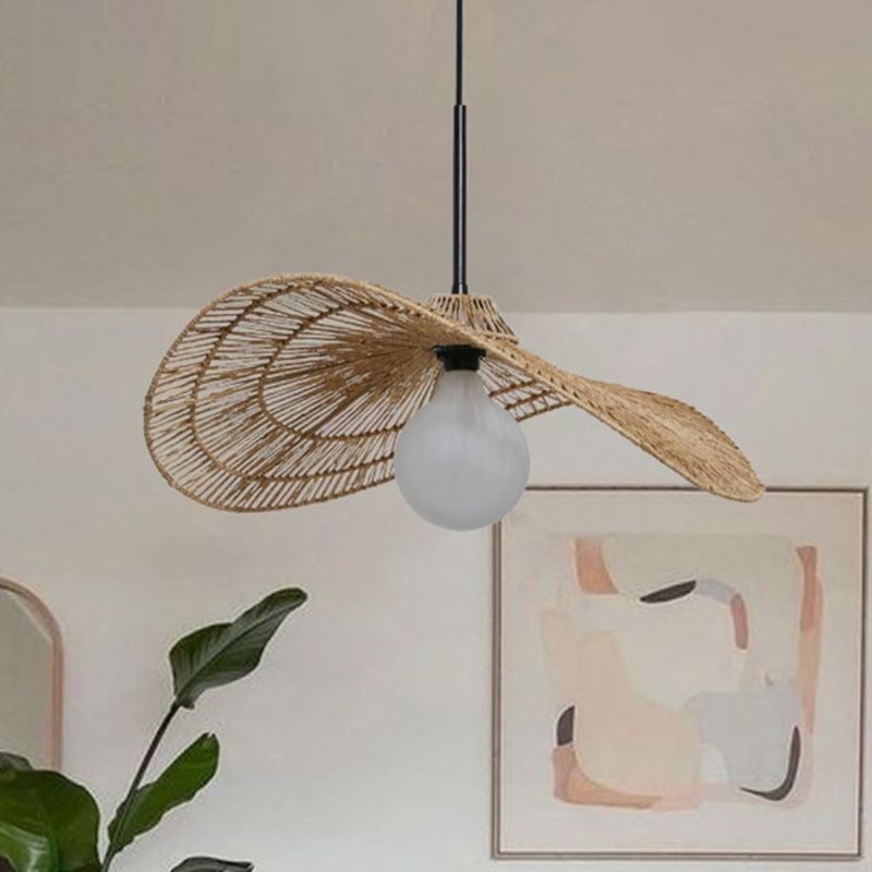 Suspension Escalier Luminaire En Rotin