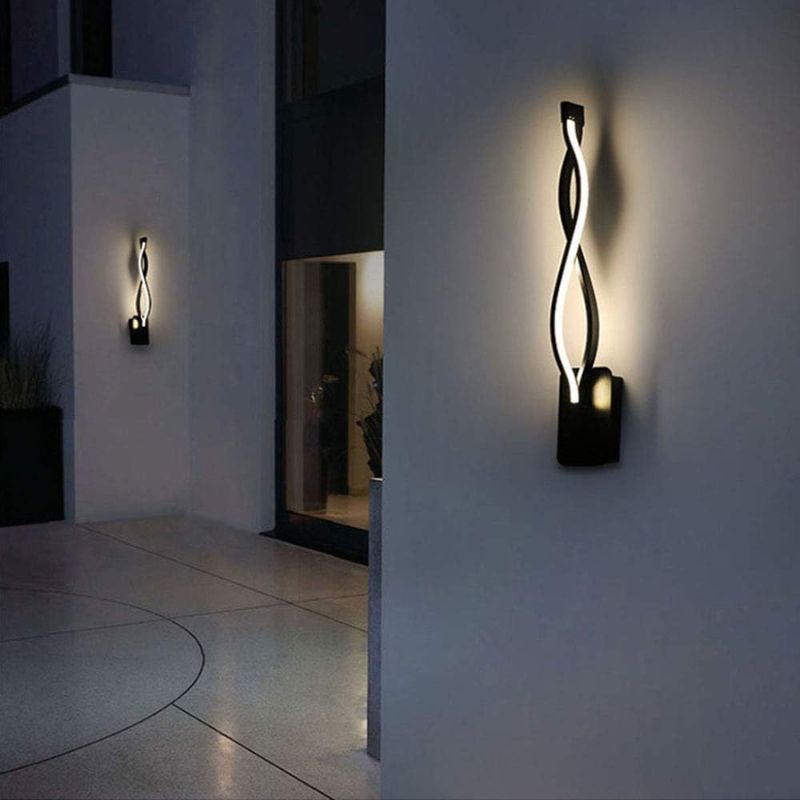 Applique Murale Couloir Design Spirale Moderne