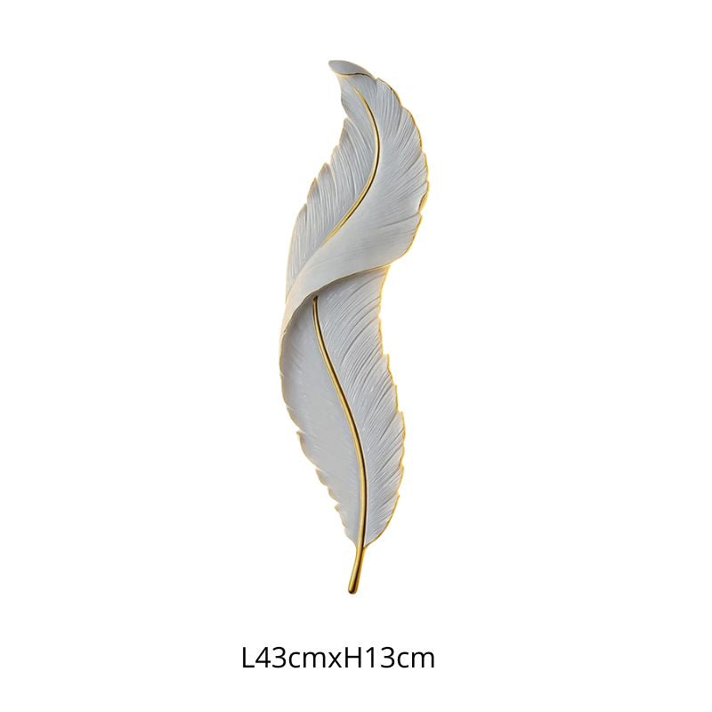 Applique Murale Salon Plume LED Moderne