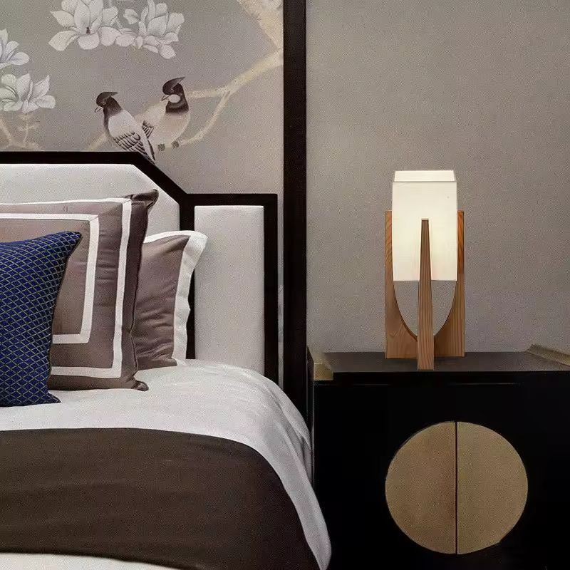 Lampe Japonaise Design Nordique En Bois