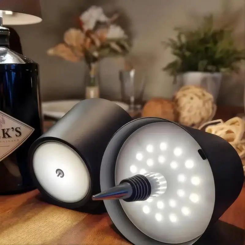 Lampe Sans Fil Style Bouchon À LED Tactile