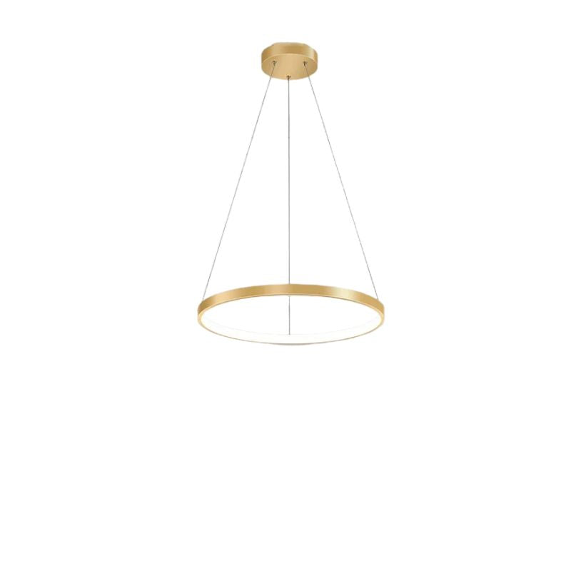 Suspension Chambre Anneau LED Élégante