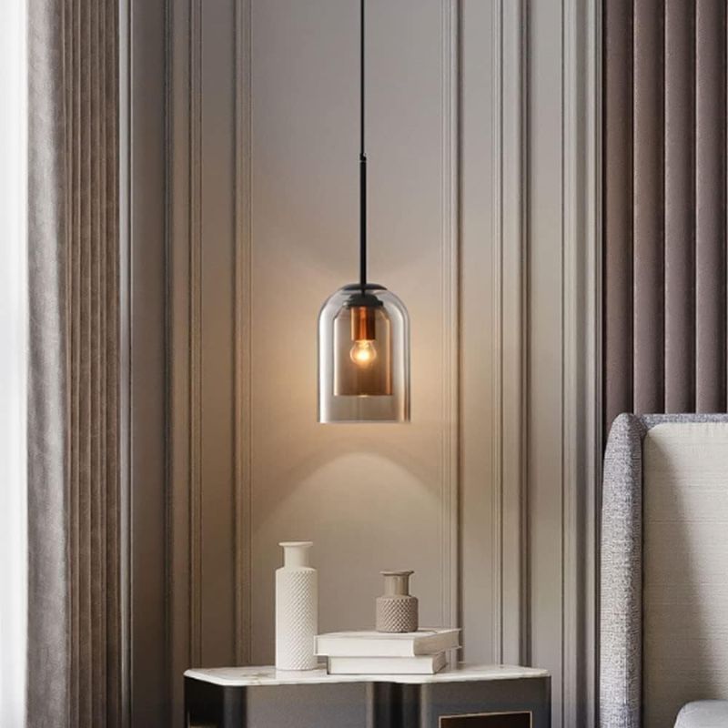 Suspension Escalier Luminaire Vintage En Verre