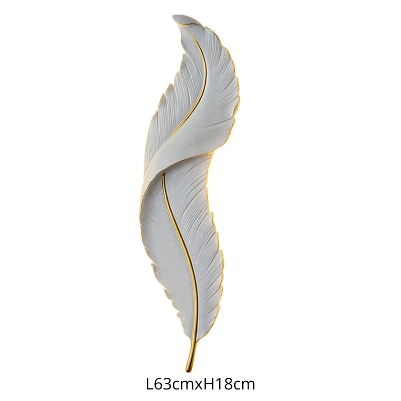 Applique Murale Salon Plume LED Moderne