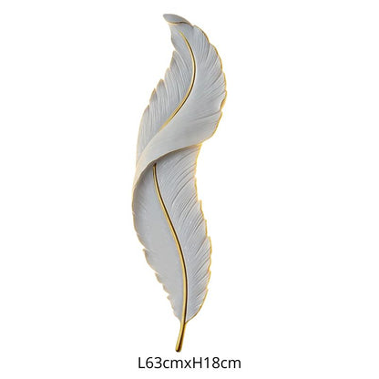 Applique Murale Salon Plume LED Moderne