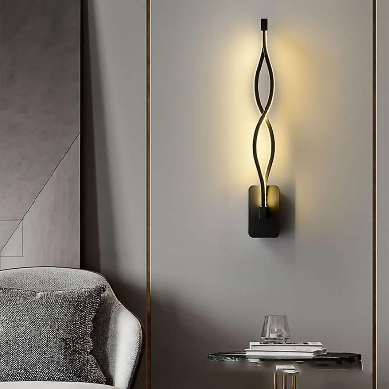 Applique Murale Couloir Design Spirale Moderne