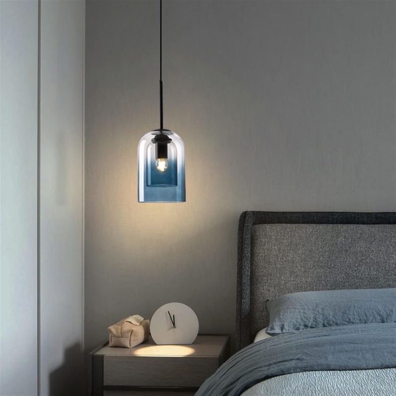 Suspension Escalier Luminaire Vintage En Verre