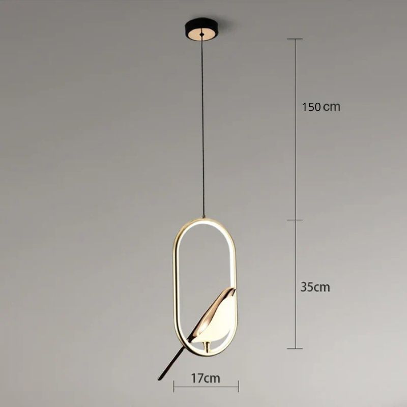 Suspension Chambre Design Oiseau Élégant