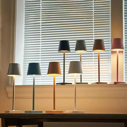 Lampe De Bureau Portable Tactile En Aluminium