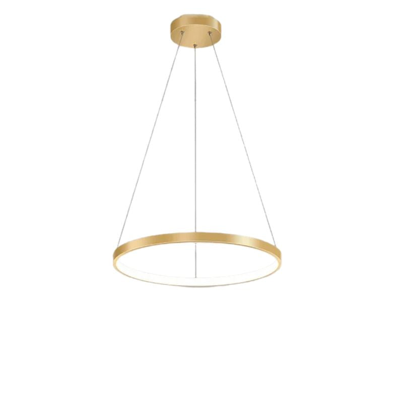 Suspension Chambre Anneau LED Élégante