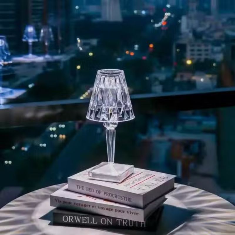 Lampe de Table Tactile en Cristal