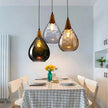 Suspension Industrielle en Verre Design Goute d’Eau