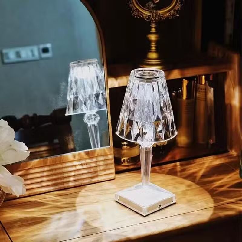 Lampe de Table Tactile en Cristal