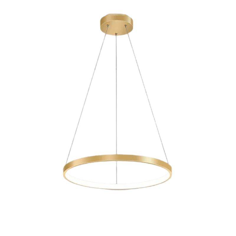 Suspension Chambre Anneau LED Élégante
