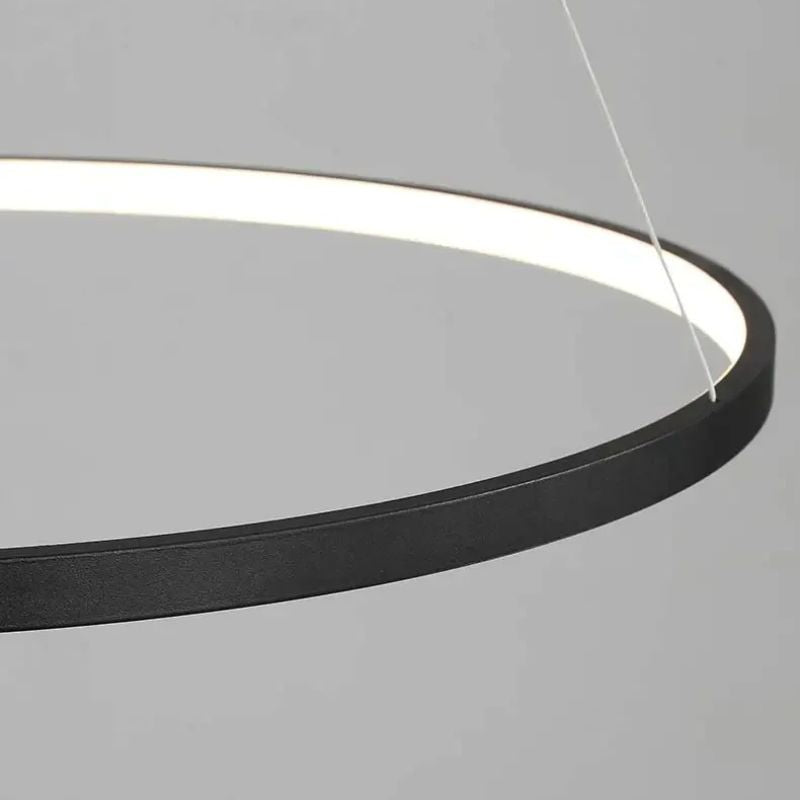 Suspension Chambre Anneau LED Élégante