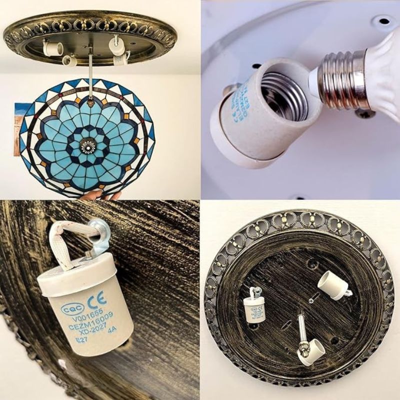 Lampe Tiffany Suspensions Turques Élégantes