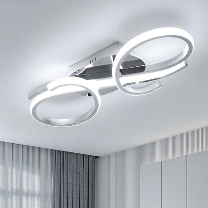 Lampe Design Géométrique Murale Argentée