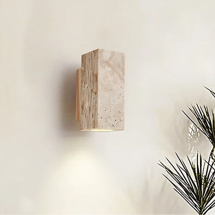 Applique Murale Design en Pierre de Travertin