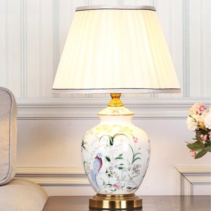 Lampe De Table LED Design Floral