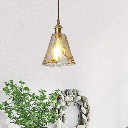 Suspension Vintage Chic En Verre Soufflé Décoratif