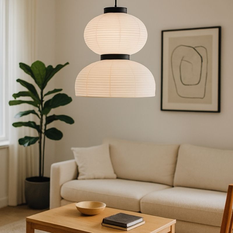 Suspension Japonaise Intérieur Équilibré Et Zen