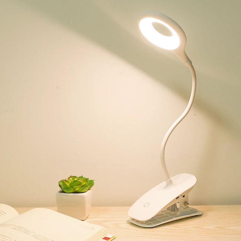 Lampe De Lecture À Pince Avec Clip Élégant