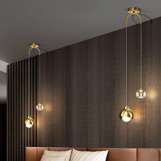 Suspension Chambre Cristal Moderne Chic