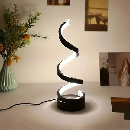 Lampe De Bureau Spirale Lumineuse