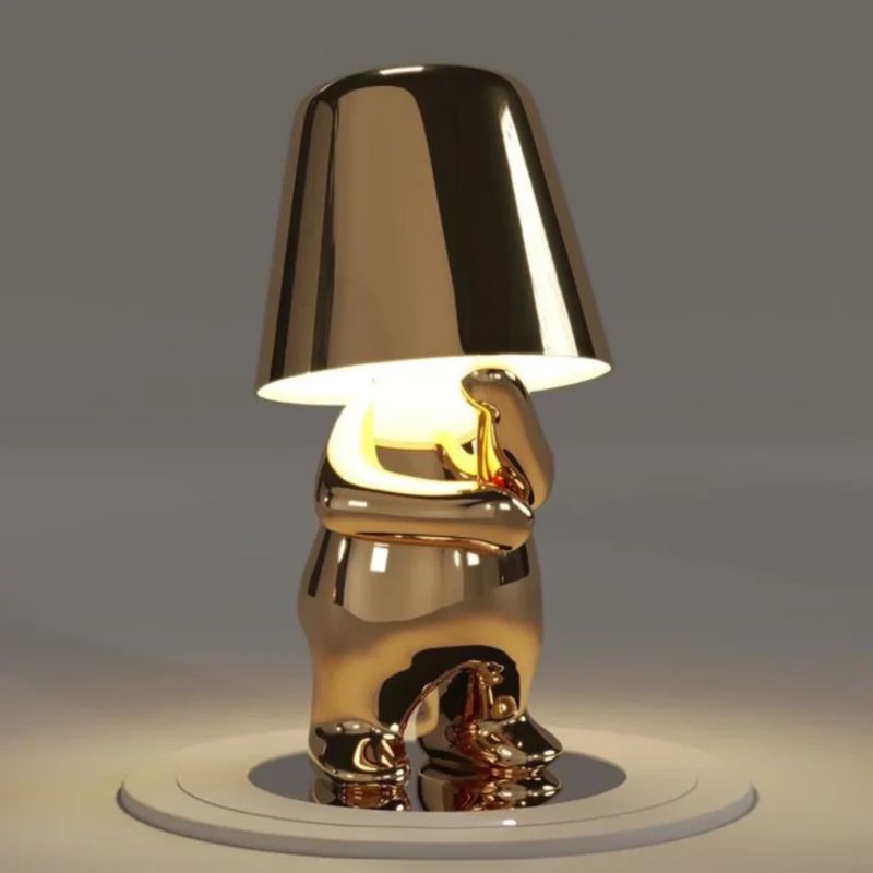 Lampe De Table Dorée Effet Miroir